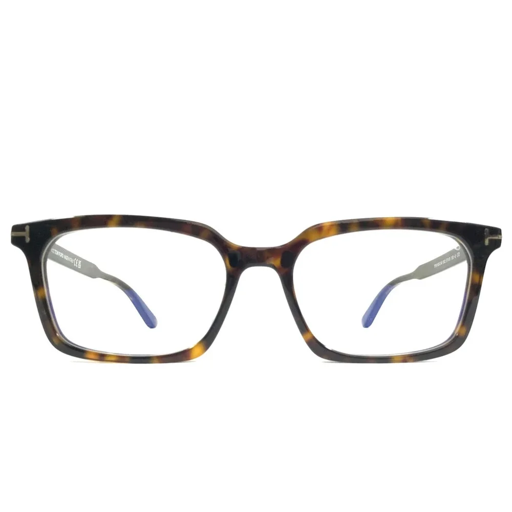 Tom Ford Eyeglasses Frames TF6153-D-B 052 Asian Fit w Magnetic Clip-on 57-19-150